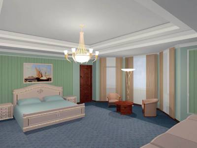 Дизайн интерьера квартиры в стиле классицизм. Вариант стилевого решения спальной комнаты